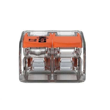 Imagem de Conector Emenda Compacto Wago 221-412 - 2 Pólos Até 4mm²