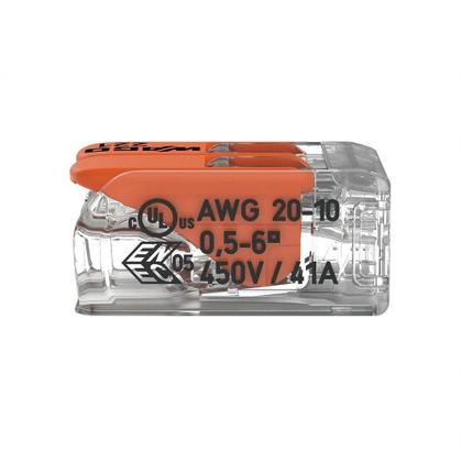 Imagem de Conector Emenda Compacto Wago 221-612 - 2 Pólos Até 6mm²