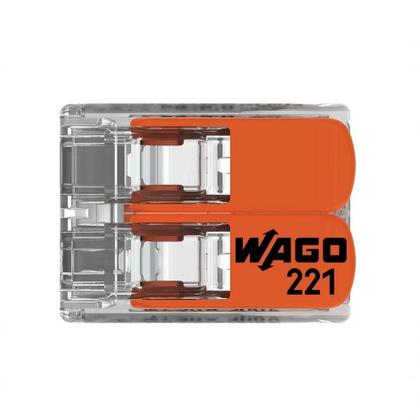 Imagem de Conector Emenda Compacto Wago 221-612 - 2 Pólos Até 6mm²