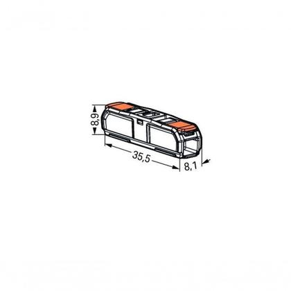 Imagem de Conector Emenda Inline Wago 221-2411 - 2 Pólos Até 4mm²