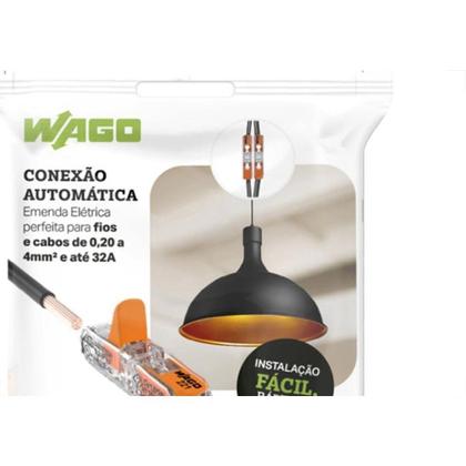 Imagem de Conector Emenda Wago Flow Com Alavanca 32A 0.14Mm A 4Mm Com 2Pecas 221-2411/K000-0008