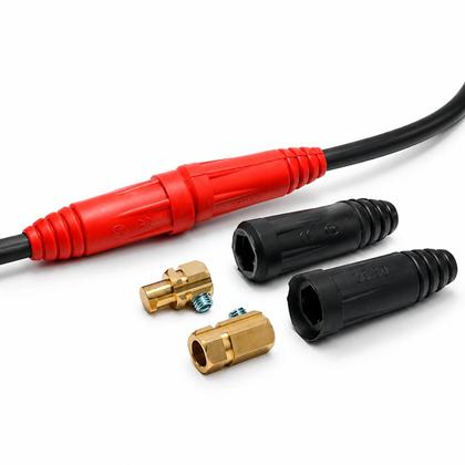 Imagem de Conector Engate Rápido Macho Fêmea 9mm Cabo De Solda 1025mm Ômega