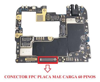 Imagem de Conector Fpc Placa Mae Carga Xiaomi Mi 10 Lite / Mi 10t Pro