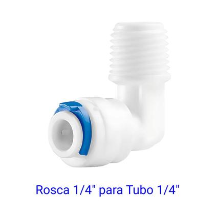 Imagem de Conector l para filtro rosca 1/4" x tubo 1/4 - cn015