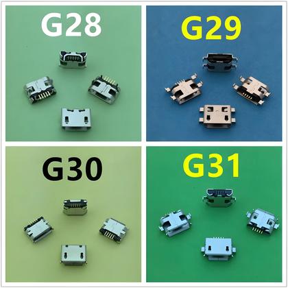 Imagem de Conector Micro USB Fêmea 5 Pinos (20 Modelos) - SMT para Carregamento de Celular e Placa PCB