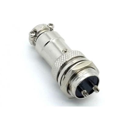 Imagem de Conector mike 2 vias par macho e fêmea