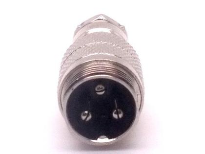 Imagem de Conector Mike 3 Vias Macho JL33055 - Jiali