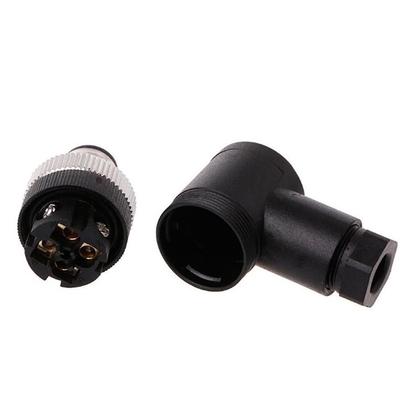Imagem de Conector montavel m12 4 pinos macho angular pg7