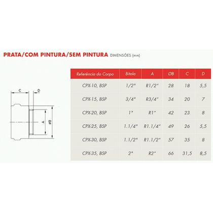 Imagem de Conector multiplo aluminio 1.1/4 c/p cpx25 - wetzel