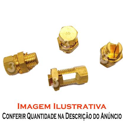 Imagem de Conector Parafuso Fendido Split Bolt 35mm Latão Emenda Cabos