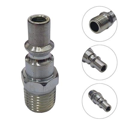 Imagem de Conector Pino Adaptador Engate Rápido Rosca Macho 1/4
