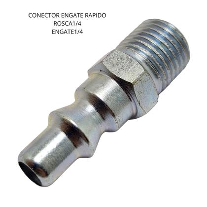 Imagem de Conector pino engate rapido 1/4 x 1/4 macho