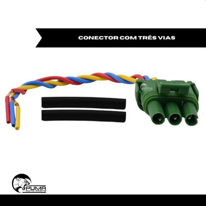 Imagem de Conector Plug Chicote Sensor MAP Monza Kadett Corsa S10 EFI - 3 Vias