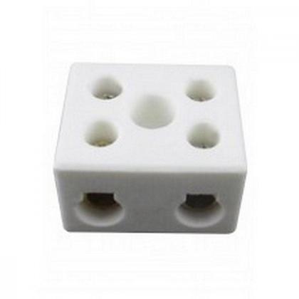 Imagem de Conector Porcelana Brasfort 2 Polos - 16Mm Fixar - 8766 - Kit C/50 Pecas