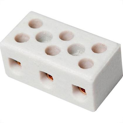 Imagem de Conector Porcelana Brasfort 3Polos 16Mm 8767 - Kit C/12