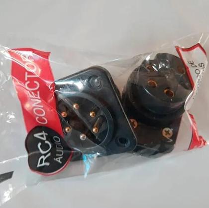 Imagem de Conector Rc6A-I (Áudio) 6 Polos/3 Vias - Com Parafusos