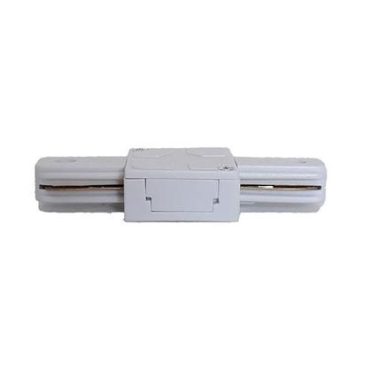 Imagem de Conector reto para emenda de trilho eletrificado branco