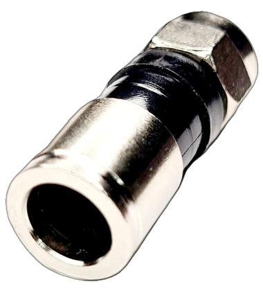 Imagem de conector rg6 compressão cabo coaxial pressao kit 10 peças