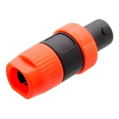 Imagem de Conector Speakon 4 Polos Macho De Linha Laranja Profissional