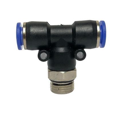 Imagem de Conector Tee Rosca Instantânea Mangueira 8mm x 1/4 1un