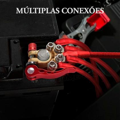 Imagem de Conector Terminal Engate Rápido Bateria Automotiva Trava Par