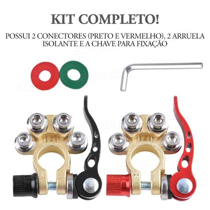Imagem de Conector Terminal Engate Rápido Bateria Automotiva Trava Par
