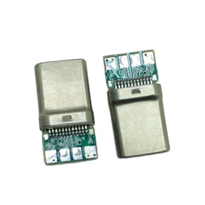 Imagem de Conector Tipo C USB 3.1 Macho Solda Cabo (Kit c/100)