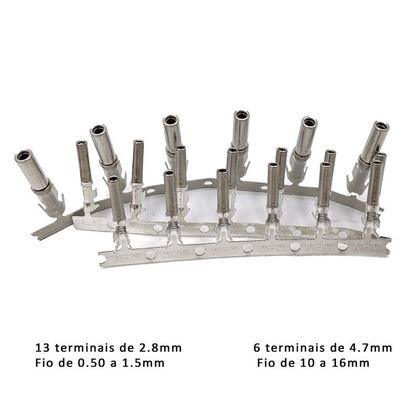 Imagem de Conector Tomada 19 Vias Deutsch c/ terminais HDP26-24-19