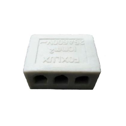 Imagem de Conector Tripolar 25A de Porcelana 10mm - Foxlux