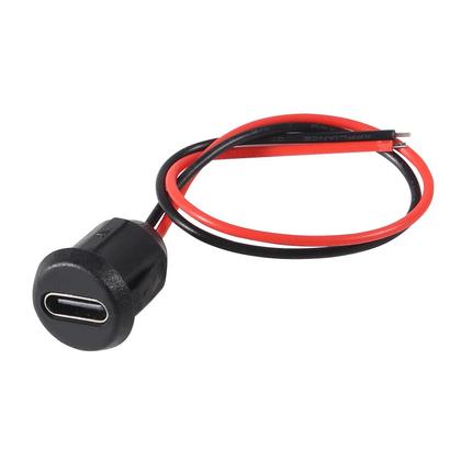 Imagem de Conector USB Tipo-C À Prova d'Água 2 Pinos 5PCS Plug De Carregamento Rápido Soquete Fêmea