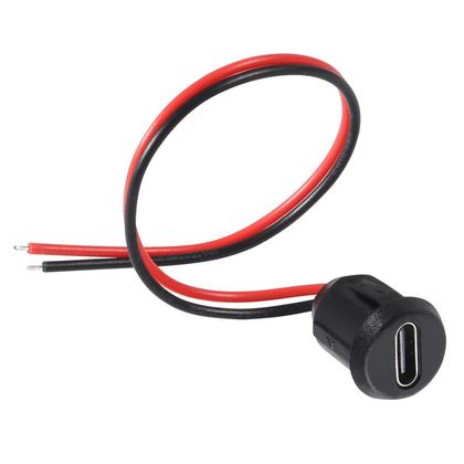 Imagem de Conector USB Tipo-C À Prova d'Água 2 Pinos 5PCS Plug De Carregamento Rápido Soquete Fêmea