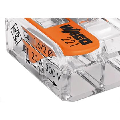 Imagem de Conector Wago 2P 0,14A4,0M 32A 221-412 C/6