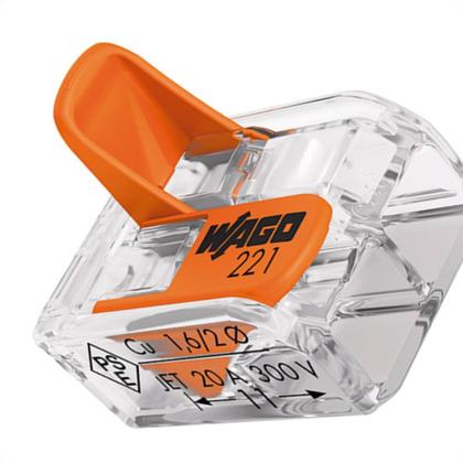 Imagem de Conector Wago 2P 0,14A4,0M 32A 221-412 C/6