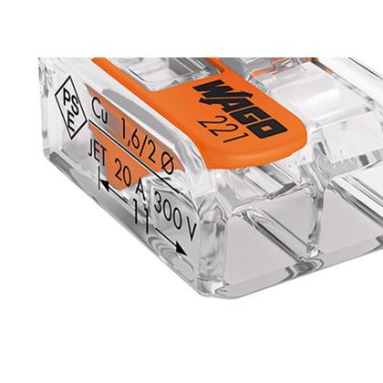 Imagem de Conector Wago 2P 0,14A4,0M 32A 221-412 C/6