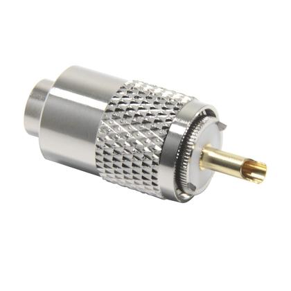 Imagem de Conectores coaxiais, adaptador RF, solda macho UHF PL259, pacote com 5