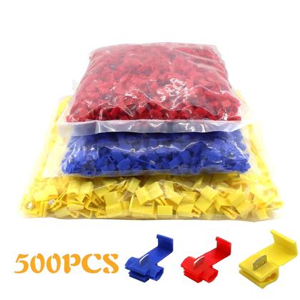 Imagem de Conectores De Cabo Elétrico De Crimpagem Rápida AWG 22-18, Não Destrutivos, Pacote