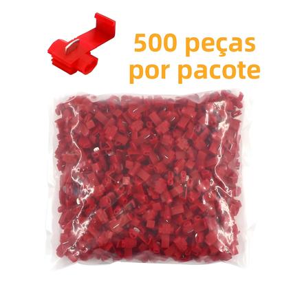 Imagem de Conectores De Cabo Elétrico De Crimpagem Rápida AWG 22-18, Não Destrutivos, Pacote