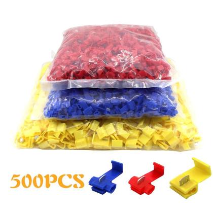 Imagem de Conectores De Cabo Elétrico De Crimpagem Rápida AWG 22-18, Não Destrutivos, Pacote