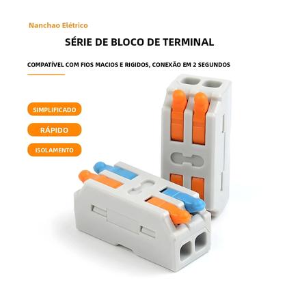 Imagem de Conectores De Cabo Mini Rápidos 10PCS Universal Compacto Divisor De Conexão Terminal Push-in Para