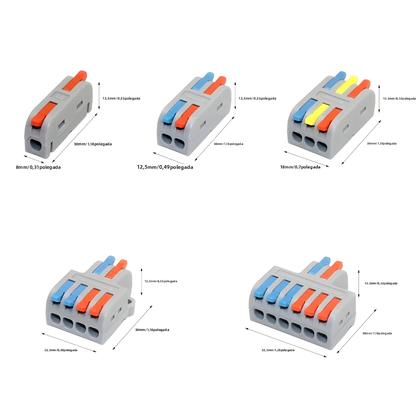 Imagem de Conectores De Cabo Mini Rápidos 10PCS Universal Compacto Divisor De Conexão Terminal Push-in Para