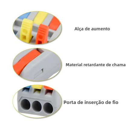 Imagem de Conectores De Cabo Mini Rápidos 10PCS Universal Compacto Divisor De Conexão Terminal Push-in Para