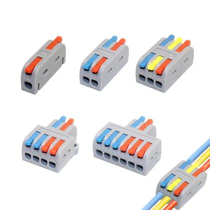Imagem de Conectores De Cabo Mini Rápidos 10PCS Universal Compacto Divisor De Conexão Terminal Push-in Para