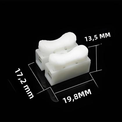 Imagem de Conectores de Fio Rápido Sem Solda (1P/2P) - 20/50 Peças - Bloco Terminal com Braçadeira de Mola