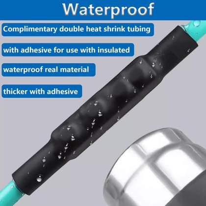 Imagem de Conectores de fio smseace 80 unidades de calibre 6/8/10 com tubos termorretráteis