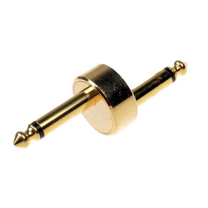 Imagem de Conectores de pedal de guitarra AZOR, pacote com 6, 6,35 mm, macho para macho