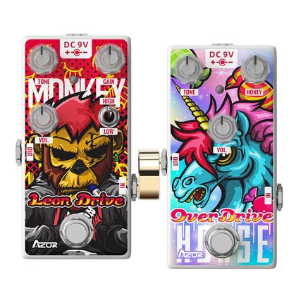 Imagem de Conectores de pedal de guitarra AZOR, pacote com 6, 6,35 mm, macho para macho