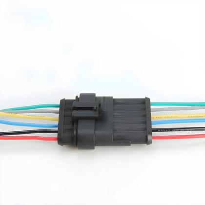 Imagem de Conectores Elétricos Automotivos à Prova d'Água - 2 Pinos Macho e Fêmea