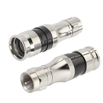 Imagem de Conectores MOOKEERF RG11 F Tipo 75 Ohm, pacote com 10 unidades com vedação contra intempéries