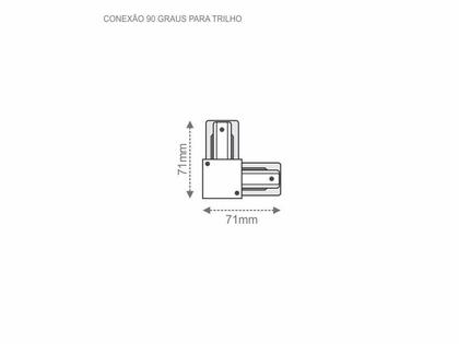 Imagem de Conexacao Taschibra 90 Graus Trilho Pr
