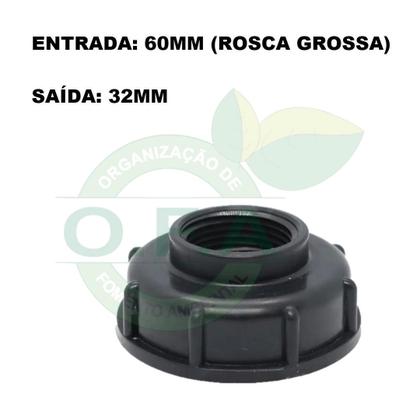 Imagem de Conexão Adaptador Container Ibc 1000l Redução 60x32mm
